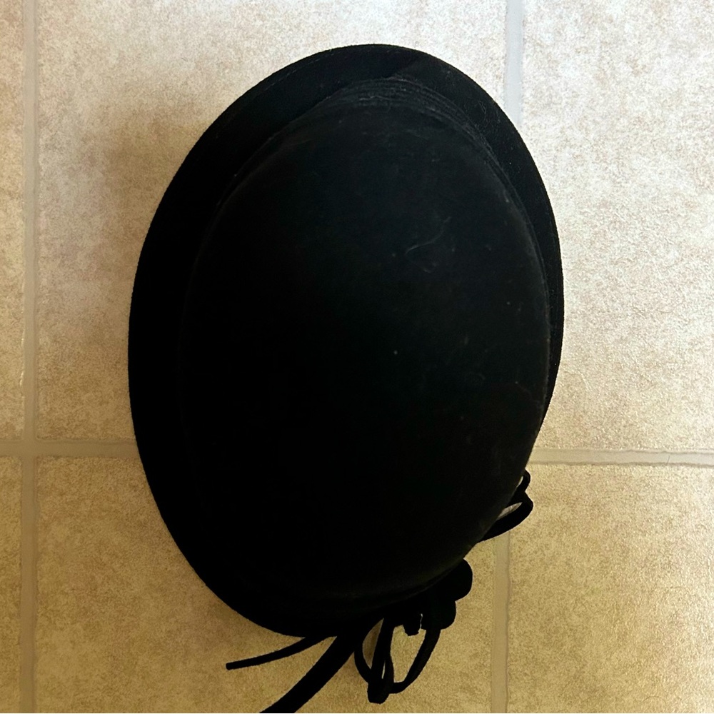 SAN DIEGO HAT CO Black Felt Adjustable Hat. Super cute!